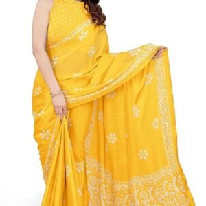 MIRCHI FASHION Women's Latest Chiffon Batik Printed Saree