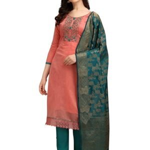 EthnicJunction Women's Chanderi Cotton suit